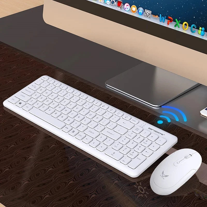 K902 2.4GHZ Wireless Keyboard And Mouse Combo Chocolate