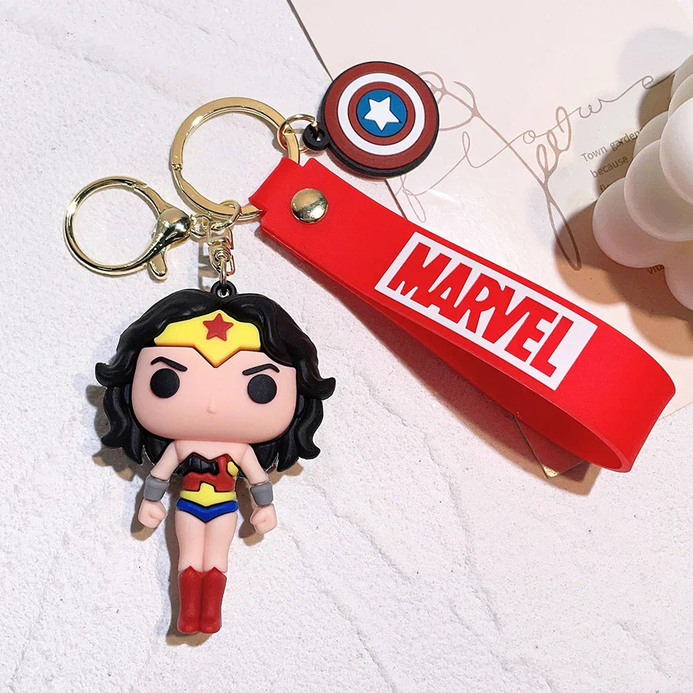 Marvel Keychain Silicone Bag Keyring For Women Disney