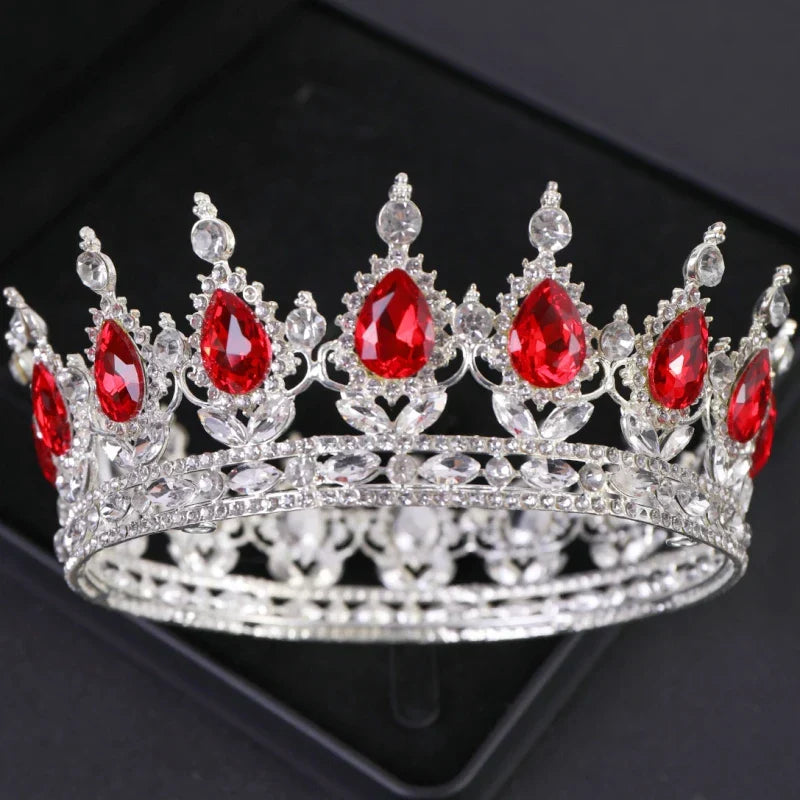 Baroque Crystal Tiaras And Crowns Rhinestone Prom Diadem