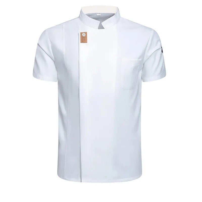 Chef Jacket for Men Women Short Sleeve Cook