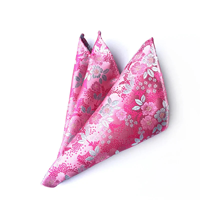 1PC Luxury Formal Wedding Fashion Handkerchiefs Colorful Mens