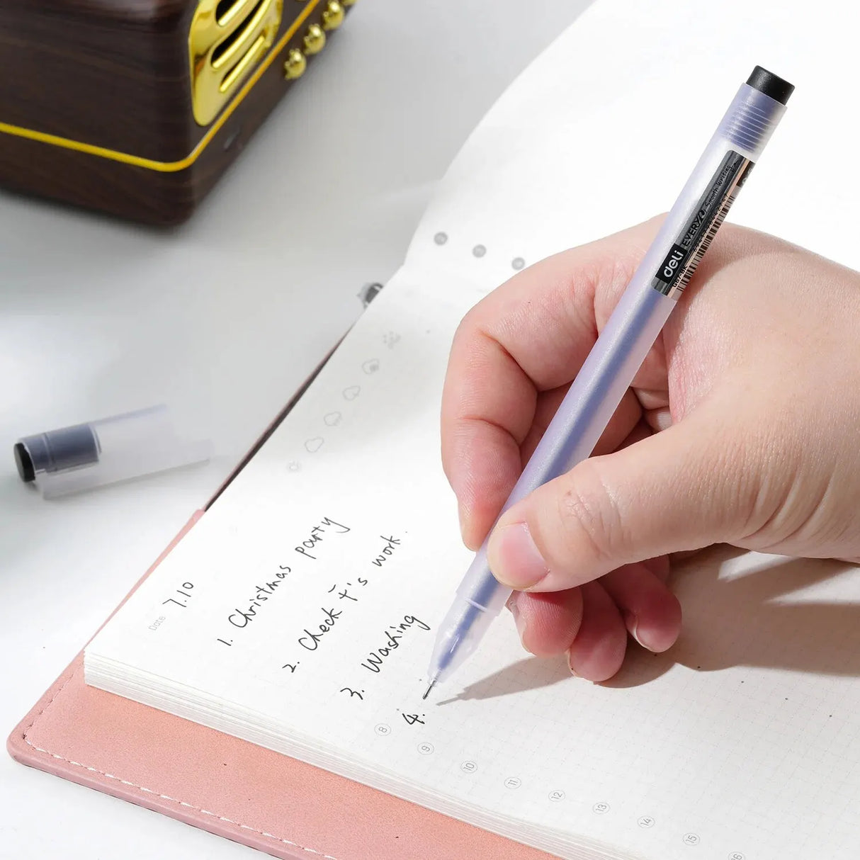 Deli 12pcs Quality 0.5mm Gel Pen 3 Colors