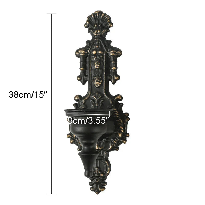 Gold Mounted Wall Candle Holder Tealight Hanging Wall