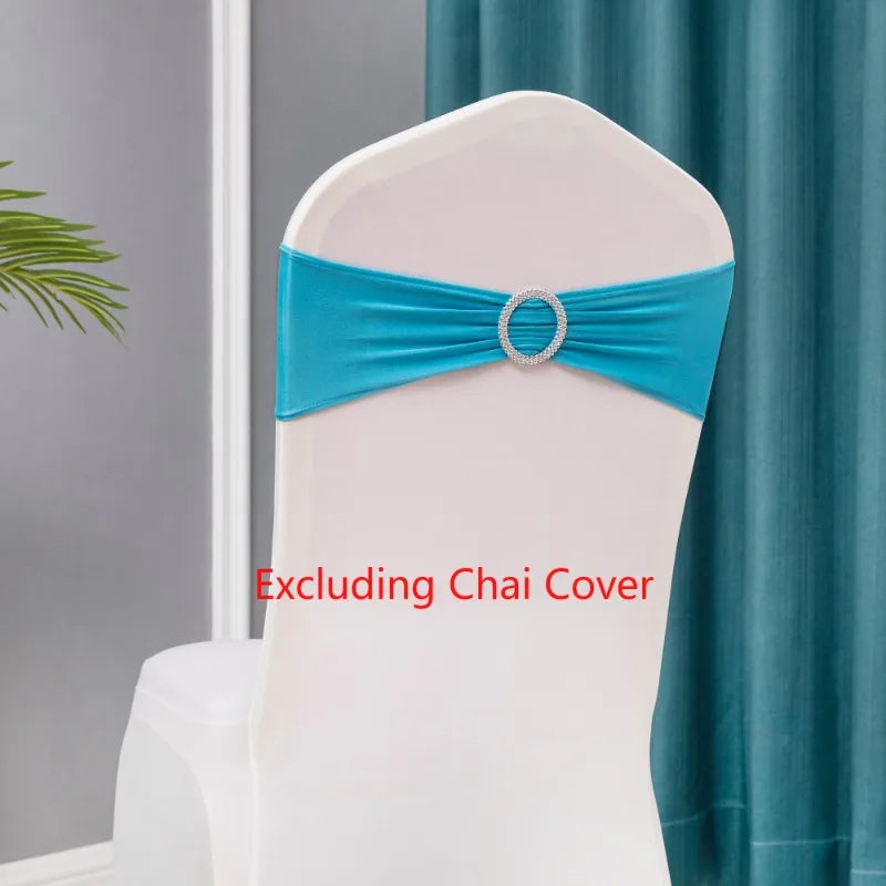 10pcs/lot Stretch Lycra Spandex Chair Covers Bands