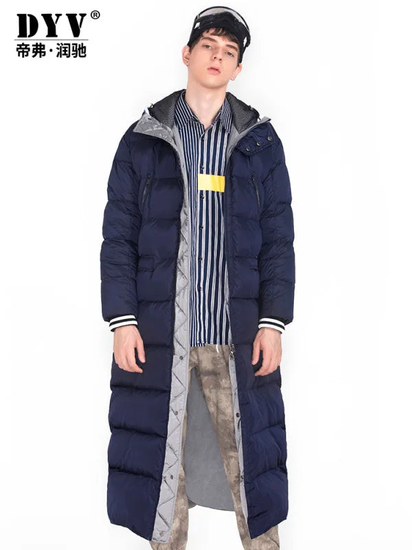 Space Cotton Men Winter Jackets with Hooded Parkas