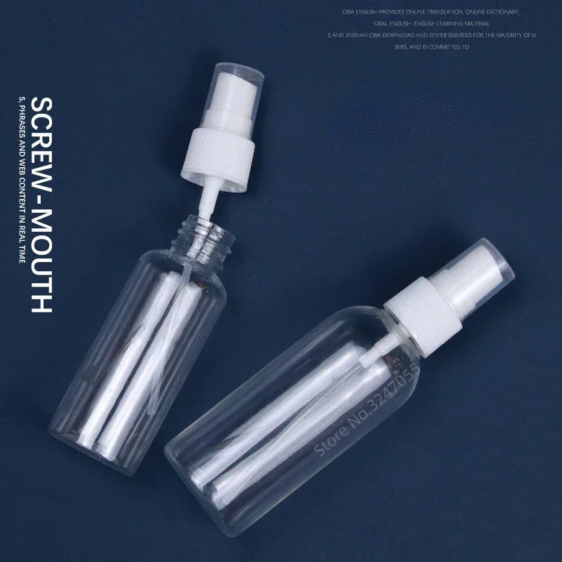 Refillable 150ml 200ml 300ml 500ml Clear PET Plastic