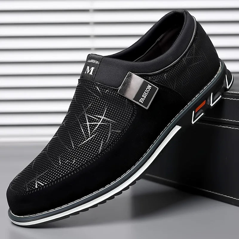 Classic Casual Men's Leather Shoes SlipOn Loafers for