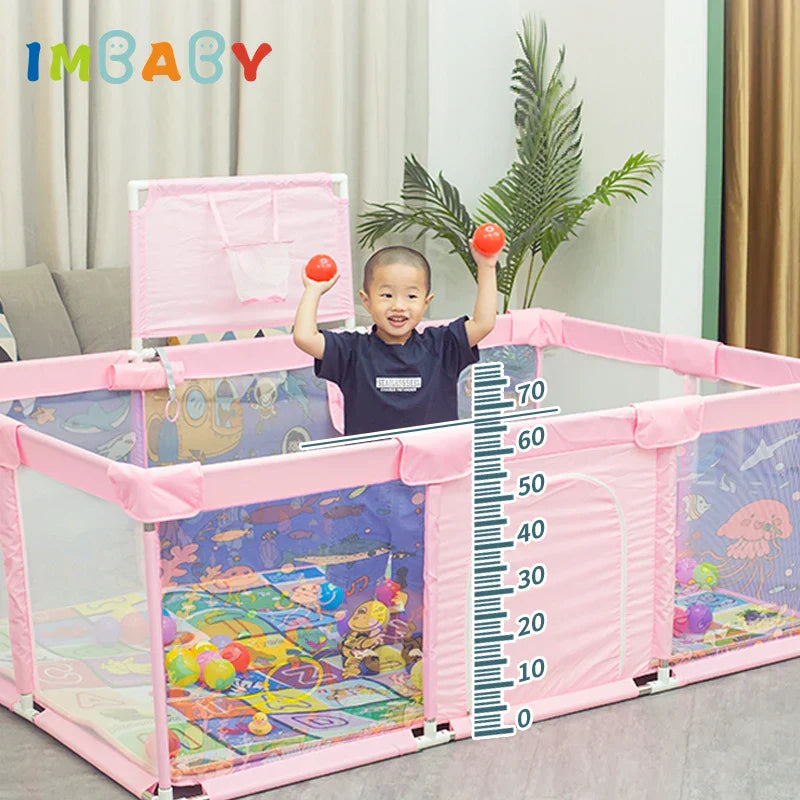 Cartoon Pattern Playpen Children Baby Safety Barriers Fence