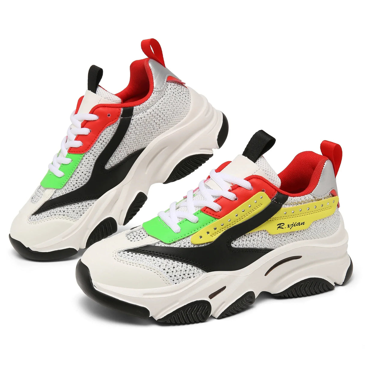 Women's thick sole running shoes, Fashionable hot diamond