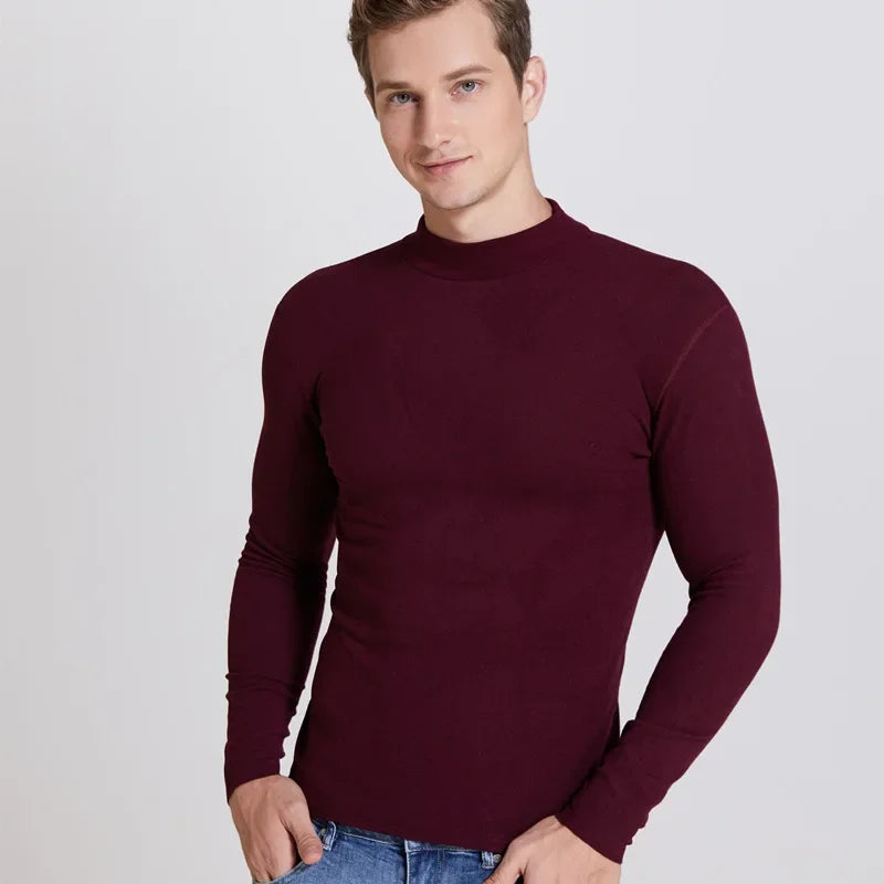 Winter Warm Half High Collar Fashion Thermal Underwear