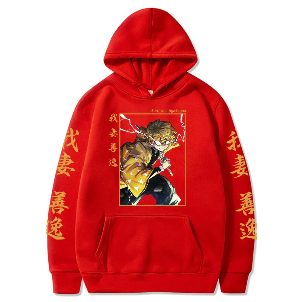 Demon Slayer Japan Anime Plus Size Hoodie Agatsuma