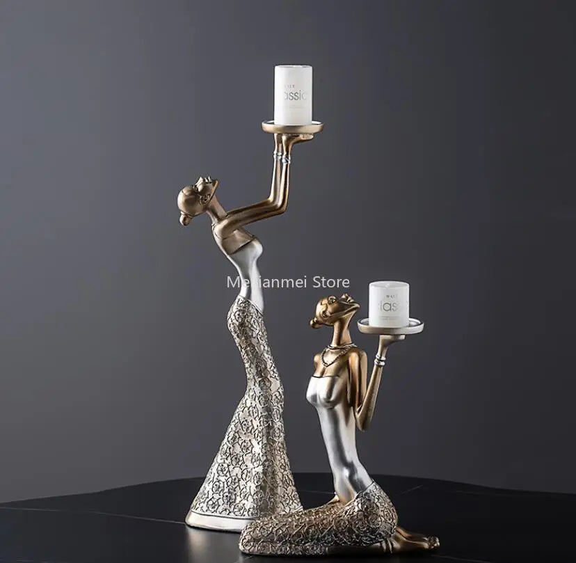 Nordic home decoration Gold candle holder Living Room