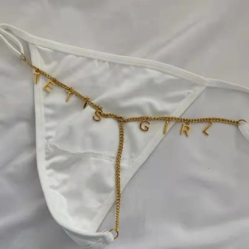 DODOAI Custom Sexy Waist Body Chain For Women