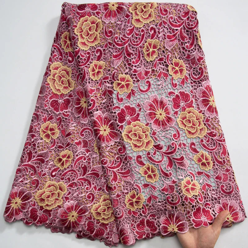 SJD LACE 2024Skin Friendly Classic African Eembroidery Guipure