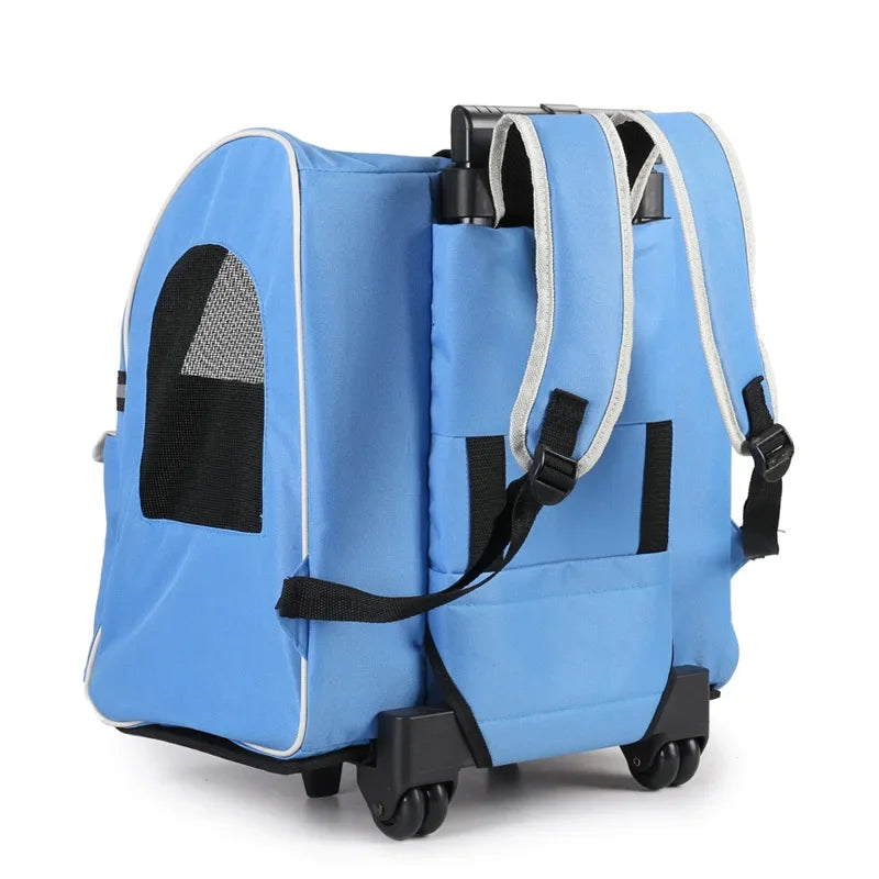 Portable Folded Stroller for Pet Detachable Dog Carrier