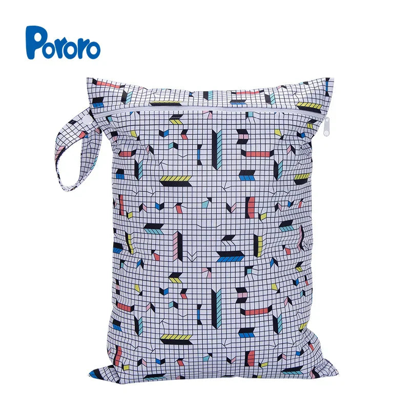 30*40cm Zippered Nappy Wetbags Waterproof Wet Dry Bag