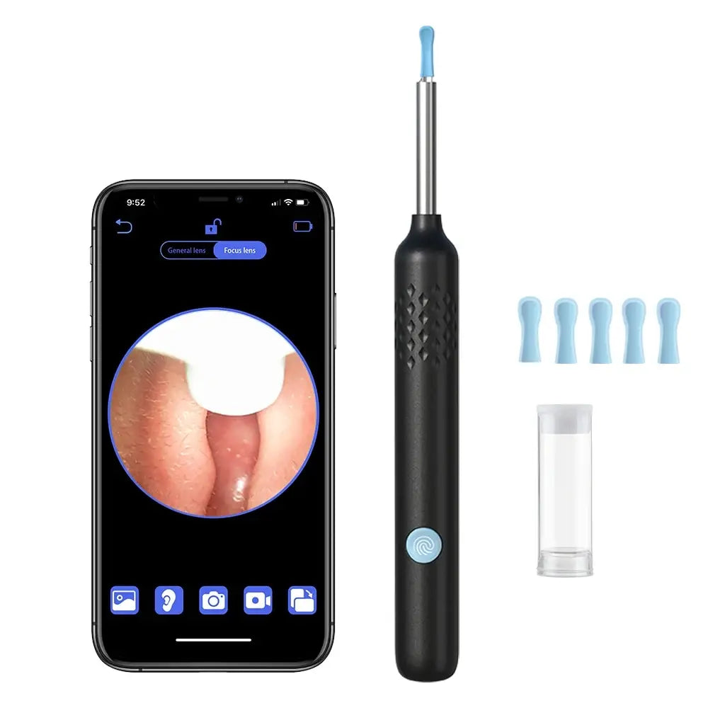 Visual Ear Cleaner with Camera Silicone Ear Spoon