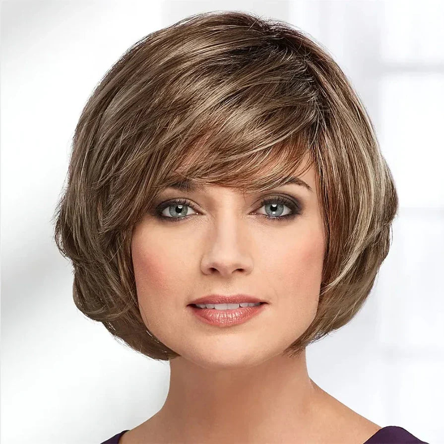 HAIRJOY Synthetic Hair Women Short Straight Ombre Bob