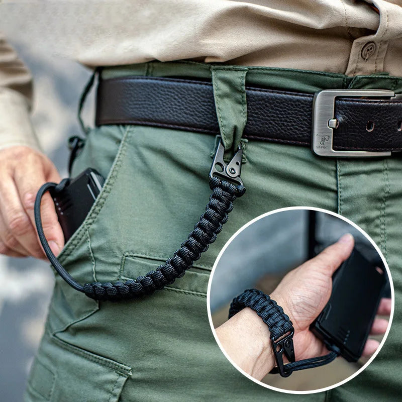 Camping Tactical Anti-lost 9 Core Paracord Waist Hanging