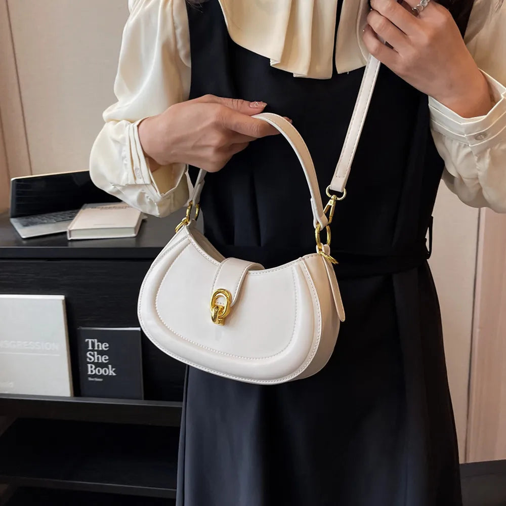 Toptrends Saddle Small Underarm Shoulder Cossbody Bags For