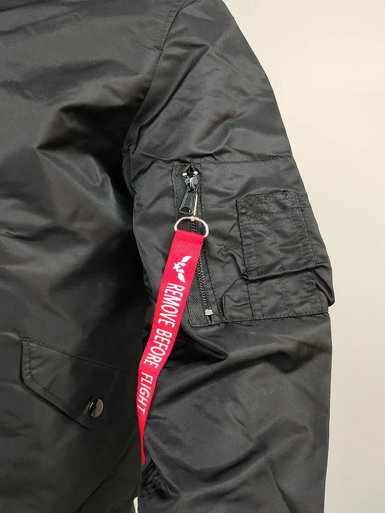 Mens Bomber Jacket Aviator Jackets Pilot Male Outwear
