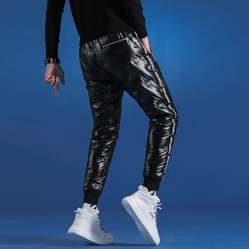 Men's Casual Darkwear Thick Pants Outwear Slim Fit