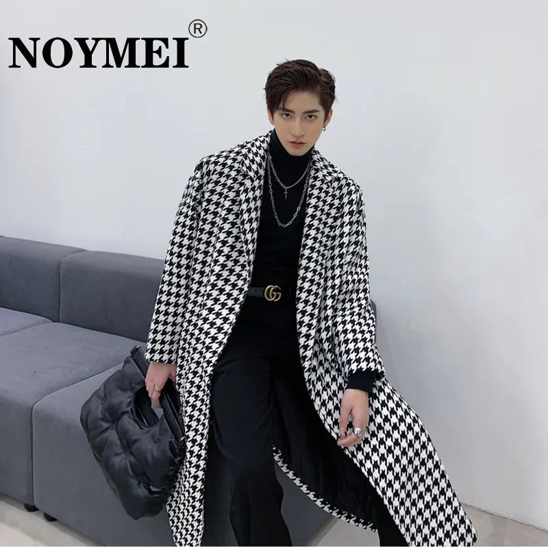 NOYMEI Contrast Color Korean Style Lapel Belt Design