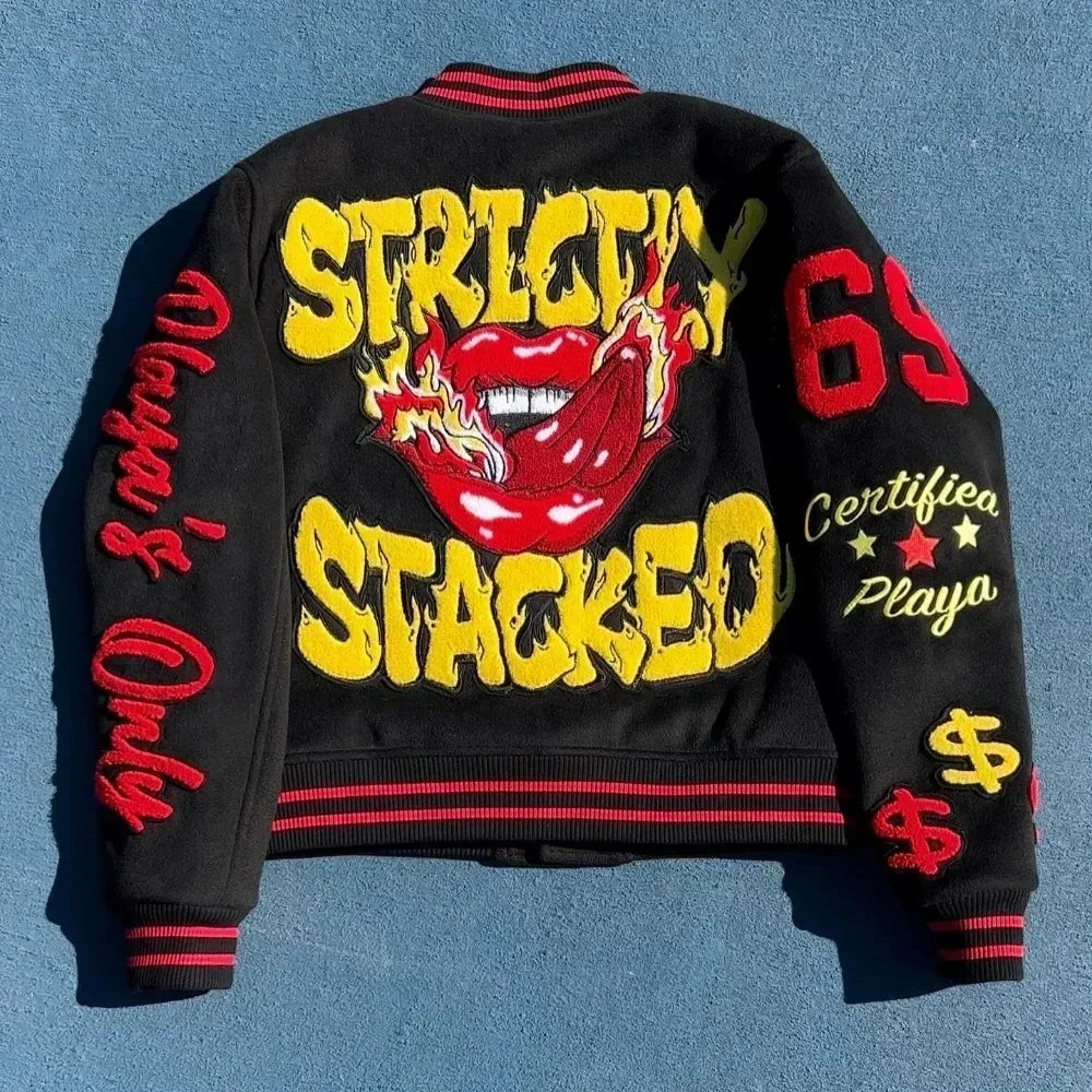 Street Popular Hip Hop Heavy Industry Jacket And