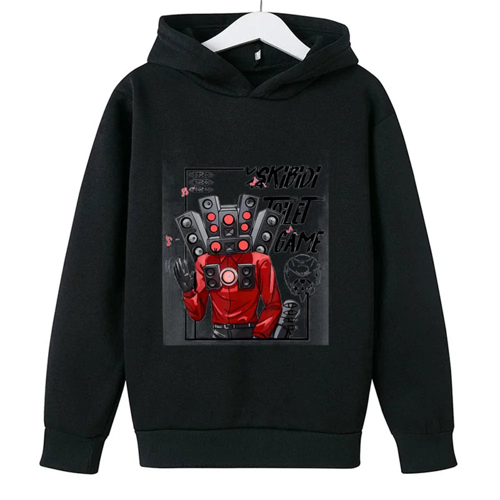 Skibidi Toilet Hoodie Hot Game Kids Cartoon Sweatshirts