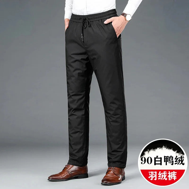 High End Down Pants for Men 90% White