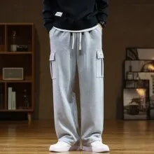 Autumn Sweatpants Men Casual Track Pant Male Multi-Pockets