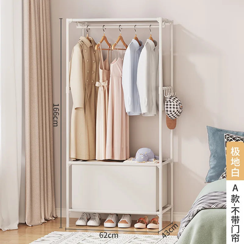 Simple Standing Coat Rack for Wall Clothes Hanger