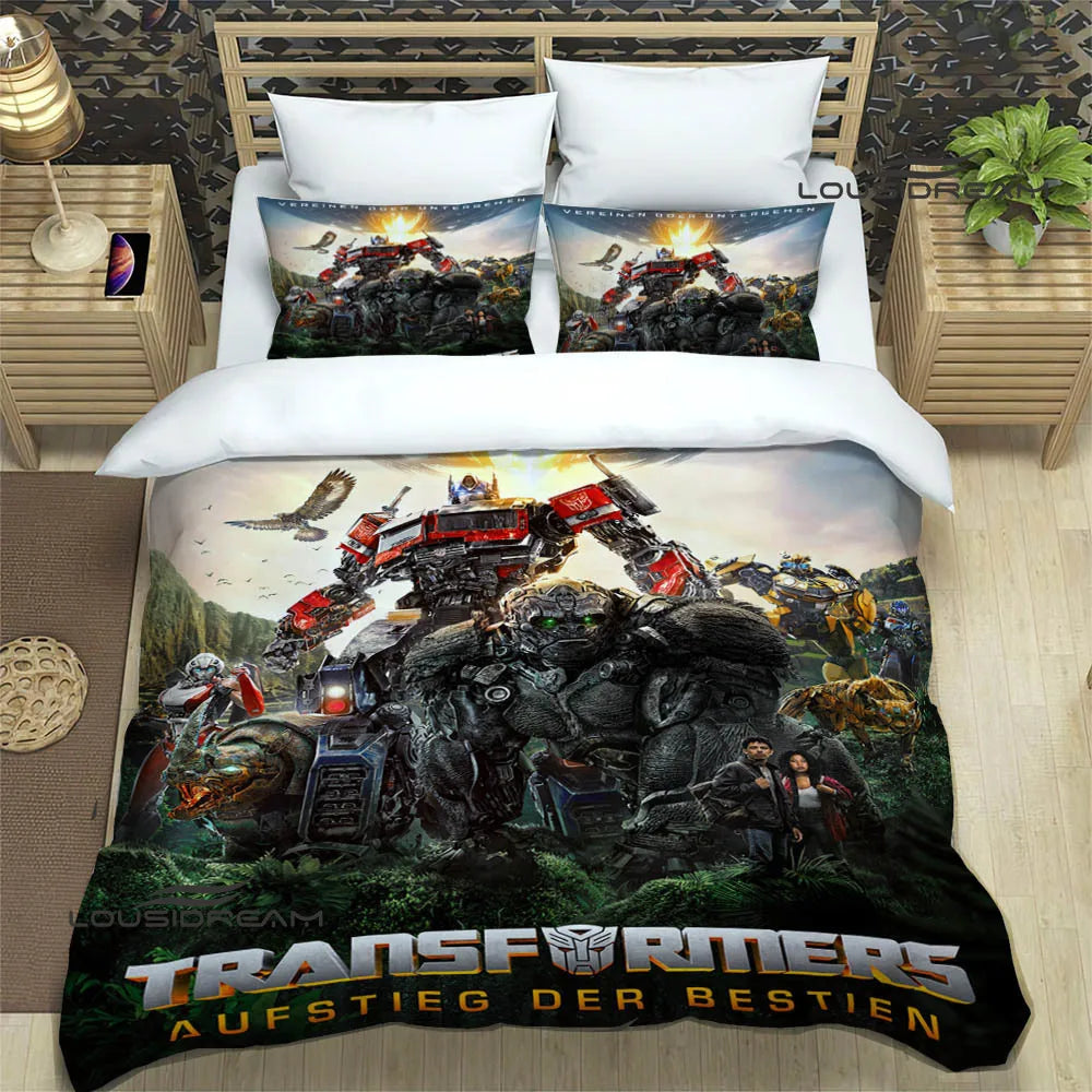 T-Transformers Cartoon Bedding Sets exquisite bed supplies set