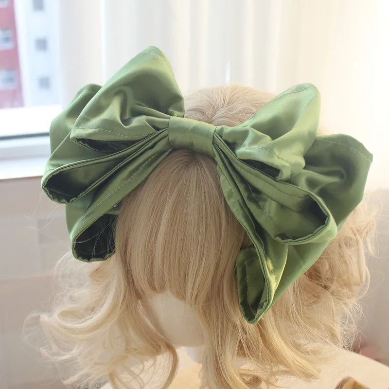 Lolita Handmade Cute Headwear Girls Oversized Bow Headband