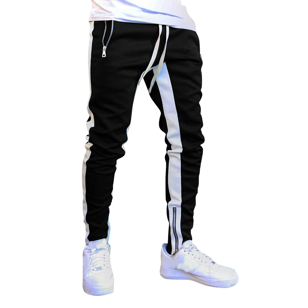 New Men's Casual Fashion Pants Streetwear Sportswear Skinny