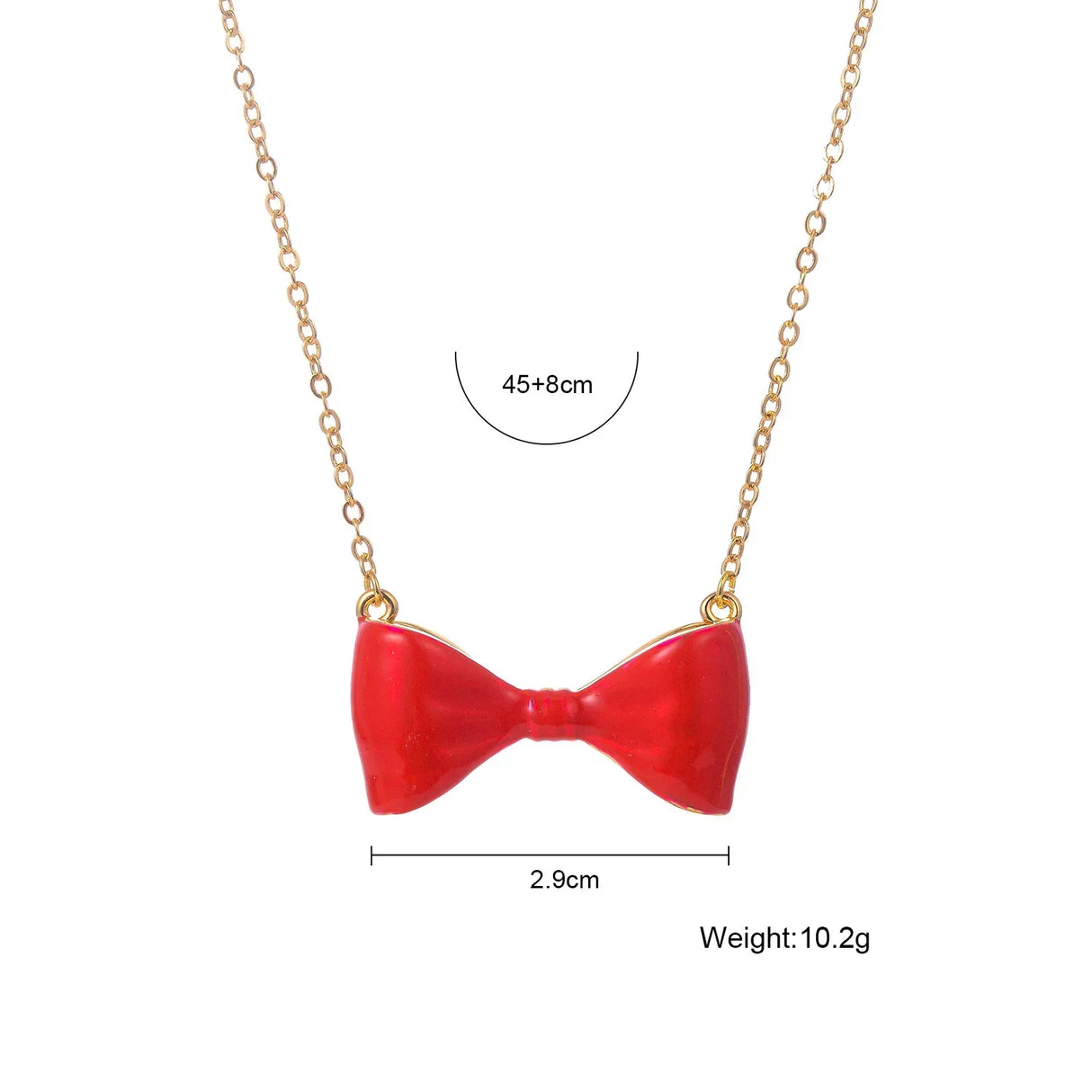 Bow Tie Necklace Pendant Simple Stylish Necklace Fashion