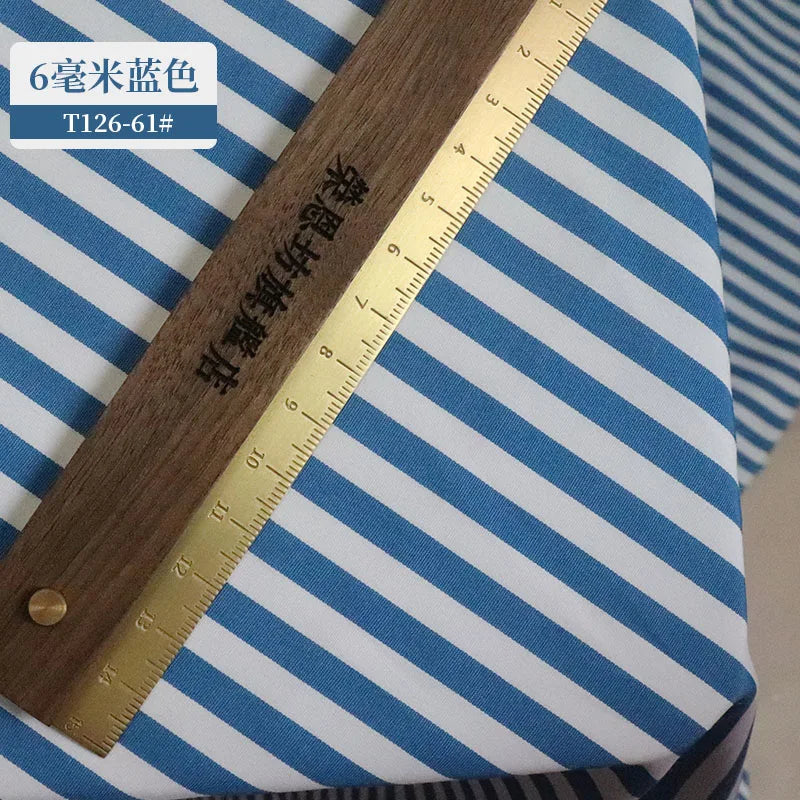 145 Cm*100cm Red Blue White Stripes Fabrics Polyester
