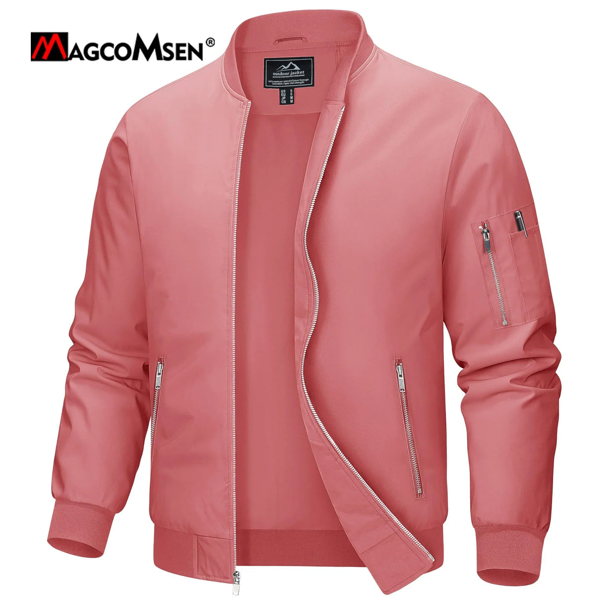 MAGCOMSEN Men's Lightweight Casual Jackets Spring Autumn Windbreaker