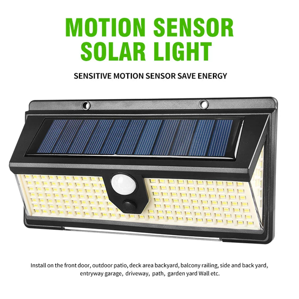 LED Solar Human Body Sensor Light Heat Resistant