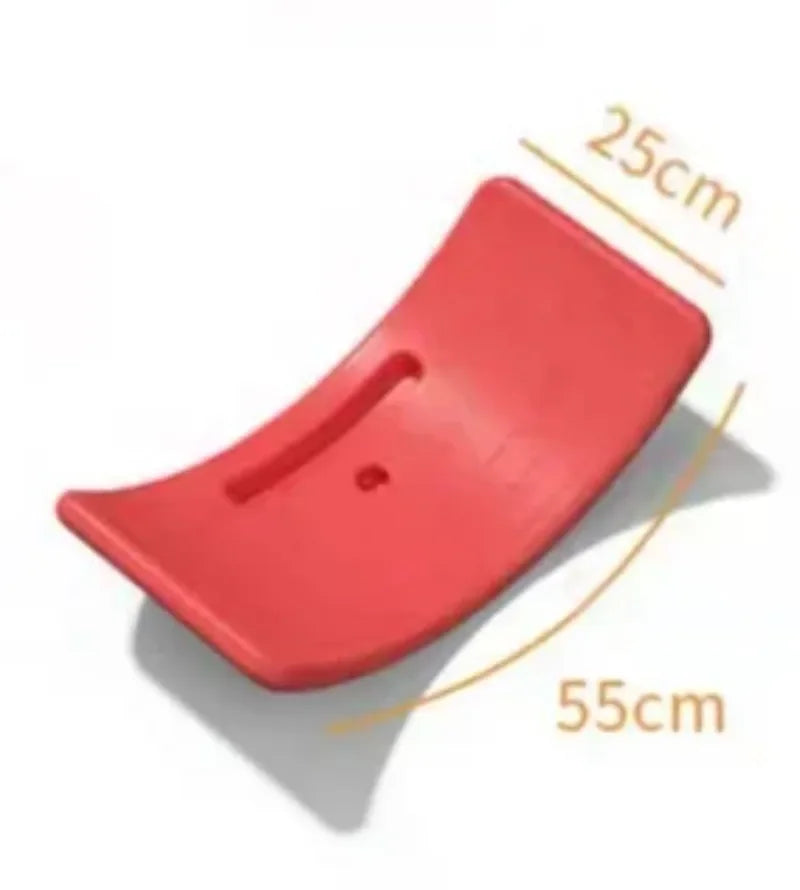 Twisting Balance Board Balancing for Abdominal Leg Wobble