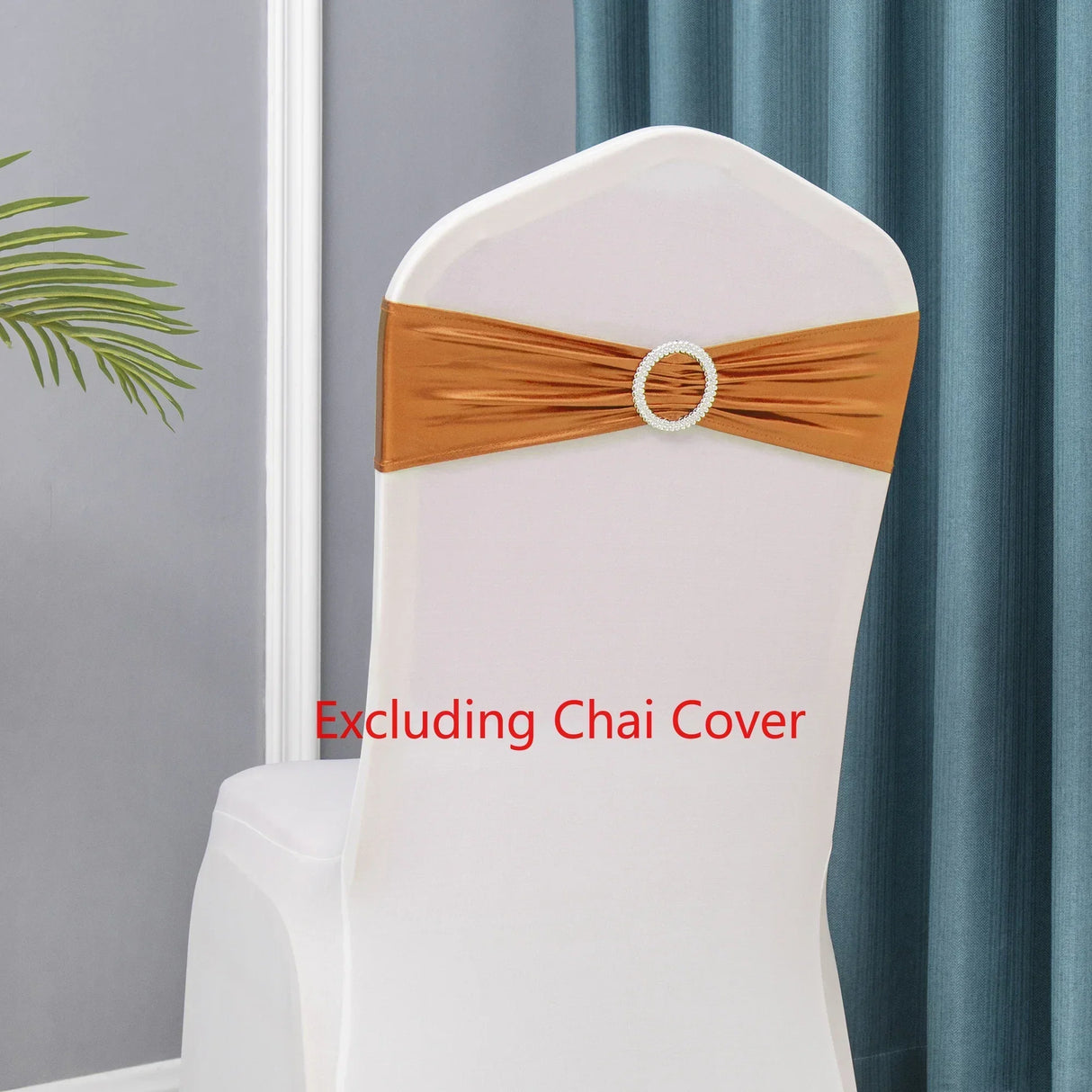 50pcs/Lot Metallic Gold silver Chair Sashes Wedding Chair