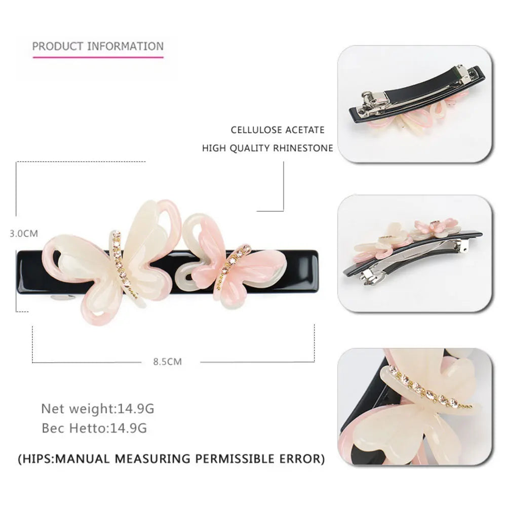 Trendy Butterfly Hair Clip Barrettes for Women Girls