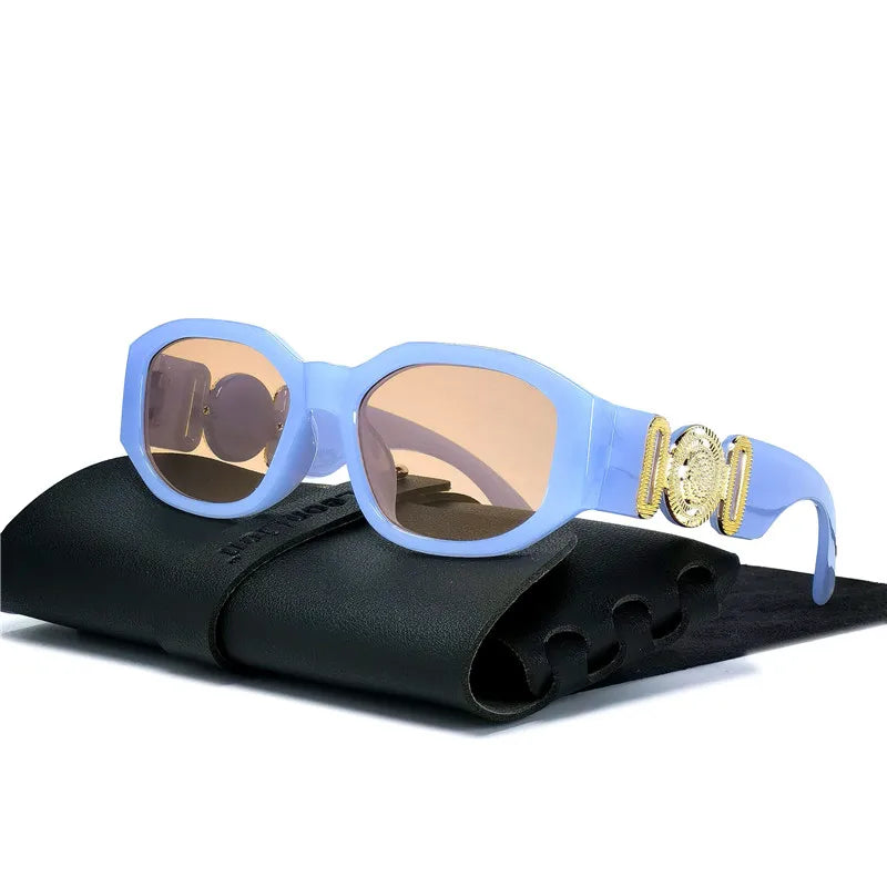 LeonLion Vintage Oval Sunglasses Women Brand Designer Glasses