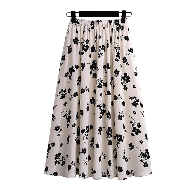175Kg Plus Size Womens Summer Loose Floral Chiffon