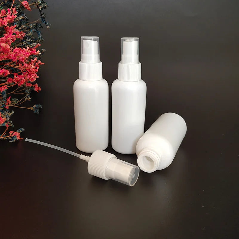 100PCS/LOT White Spray Bottle 10ml 20ml 30ml 50ml