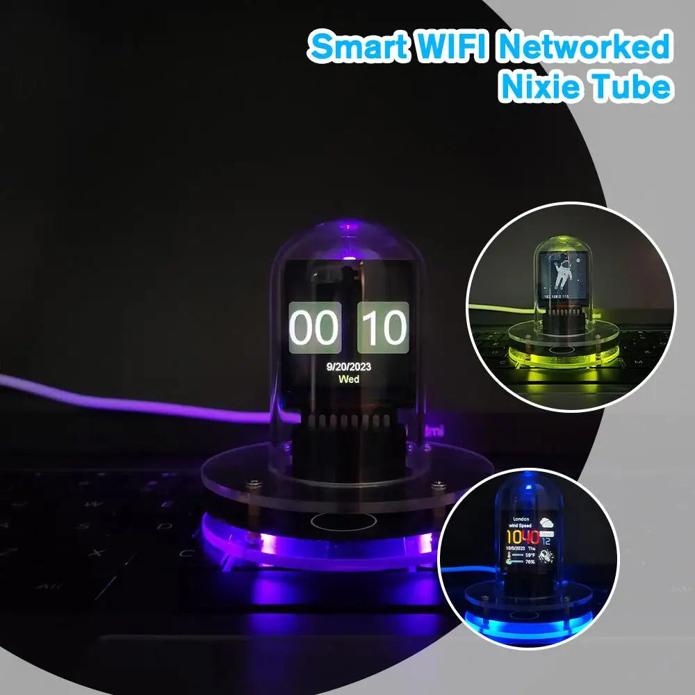 2024 New Smart WIFI Networked Nixie Tube Automatically
