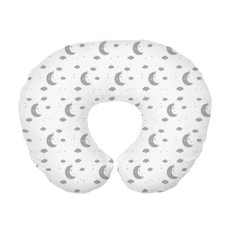 Soft Breathable Ushaped Nursing Pillow Cover Cartoon Print