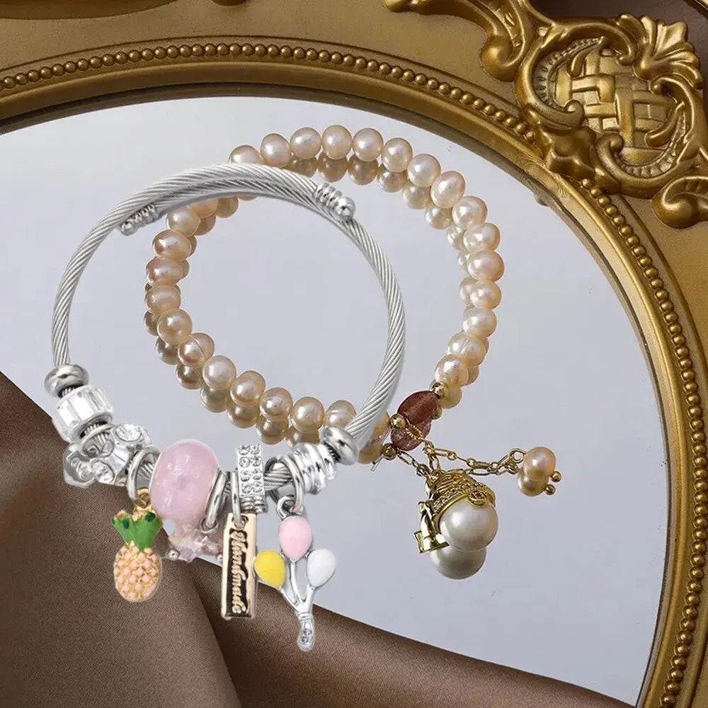 Cute Pineapple With Crystal Creative Multi Element Inlaid
