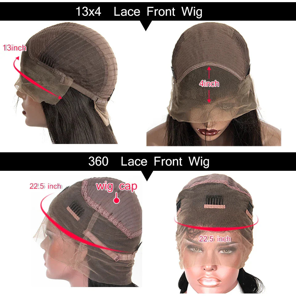 Afro Curly 13x4 Lace Frontal Wig With 4c