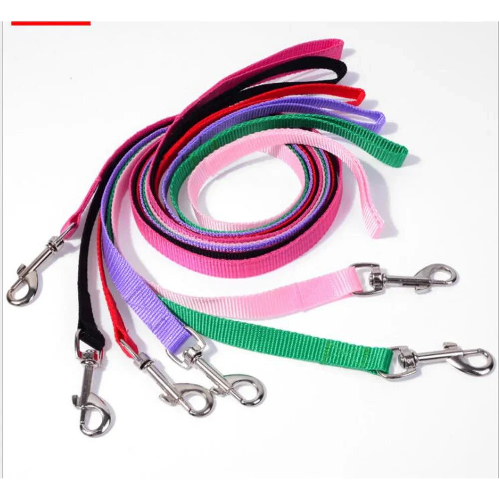 300PC 6Colors 110cm*1.5cm Nylon Pet Dog Leash Harness